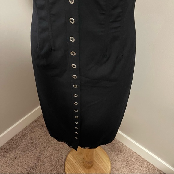 NYLON BY DEX Button Fastening Dress with Adjustable Straps - Picture 4 of 10